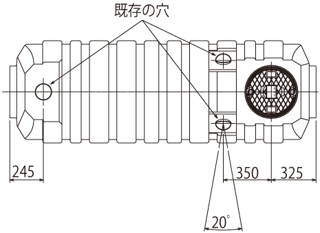 塩ビ製横型 VE－R｜商品一覧｜便槽｜商品ラインナップ