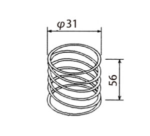 押シバネ(1.5N)